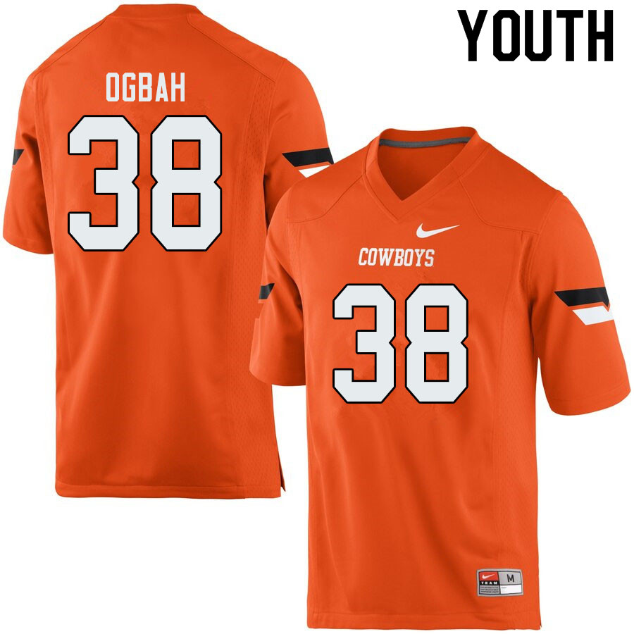 Youth #38 Emmanuel Ogbah Oklahoma State Cowboys College Football Jerseys Sale-Orange